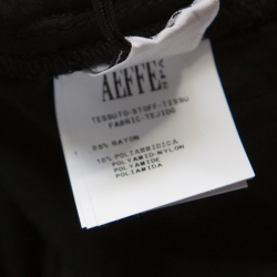 Pre Owned Moschino Couture Black Lace A Line Midi Dress M