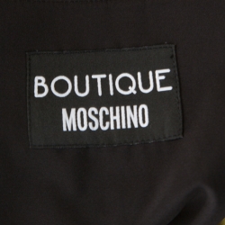 Pre Owned Boutique Moschino Multicolor Gem Printed Stretch Crepe Oversized Dress M