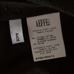 Pre Owned Moschino Black Textured Cotton and Silk Trim Detail Mid Length Jacket M 