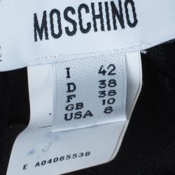 Moschino Black Tiered Silk Chiffon Gown M