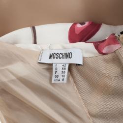 Pre Owned Moschino Printed Spring 2010 Mini Dress