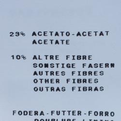 Pre Owned Moschino Navy Metallic Tweed Skirt Suit M