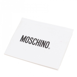 Pre Owned Moschino Beige Leather Hidden Lock Satchel