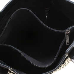 مملوكة مسبقًا Moschino Beige/Black Canvas and Leather Hobo