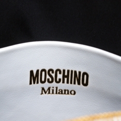 Pre Owned Moschino White/Red Leather Shoulder Bag