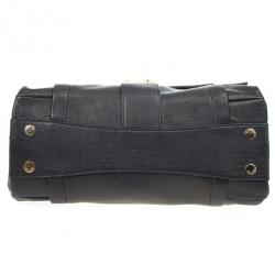 Pre Owned Moschino Large Leather Flap Satchel