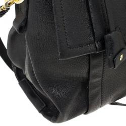 Pre Owned Moschino Large Leather Flap Satchel