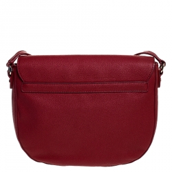 Pre Owned Love Moschino Red Leather Crossbody Bag