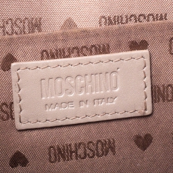 Moschino Orange Leather Shoulder Bag