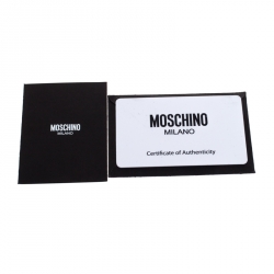 Pre Owned Moschino Blue Leather Capsule Biker Jacket Shoulder Bag