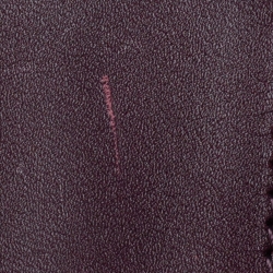 Pre Owned Moschino Plum Signature Canvas and Leather Studded Flap Shoulder Bag