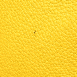 Pre Owned Moschino Yellow Leather Shopper Tote