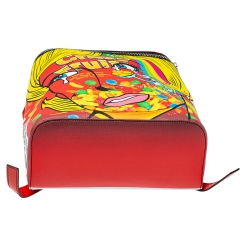 Pre Owned Moschino Multicolor Eyes PVC Capsule Backpack