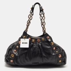 Moschino Black Leather This is not a Moschino Teddy Bear Backpack – On  Que Style