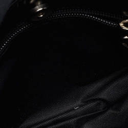 Pre Owned Moschino Black Leather Pin Flap Shoulder Bag