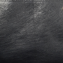 Pre Owned Moschino Black Leather Classic Logo Flap Shoulder Bag