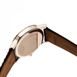 Pre Owned Movado Black Stainless Steel Museum 84 A1 1837 Women's Wristwatch 24 mm