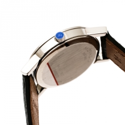 Pre Owned Movado Black Stainless Steel Museum 84 A1 1837 Women's Wristwatch 24 mm