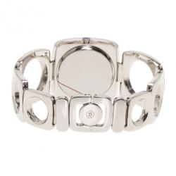 Pre Owned Movado White Stainless Steel Bracelet Women's Wristwatch 35MM