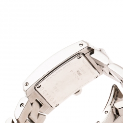 Pre Owned Movado Black Stainless Steel Diamonds Eliro 84 C1 415 AS Women's Wristwatch 22 mm