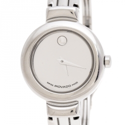 Pre Owned Movado Silver Stainless Steel Harmony 84.A1.809.A Women's Wristwatch 23 mm