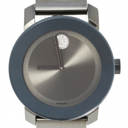 Pre Owned Movado Metallic Grey PVD Stainless Steel Bold MB.01.3.34.6045 Women's Wristwatch 36 mm