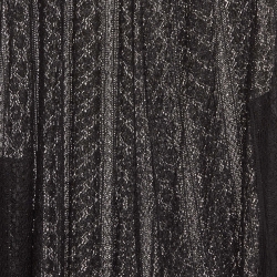 Muche Et muchette Black Stretchy Lace One Shoulder Valentino Jumpsuit One Size 