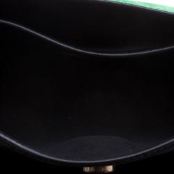 Pre Owned Mulberry Tricolor Suede and Leather Delphie Duo Flap Shoulder Bag