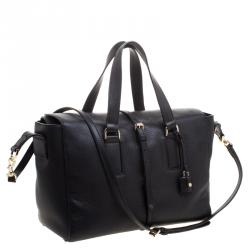 Mulberry Black Leather Medium Roxette Satchel