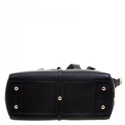 Mulberry Black Leather Medium Roxette Satchel