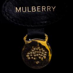 Mulberry Black Leather Medium Roxette Satchel