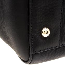 Mulberry Black Leather Medium Roxette Satchel