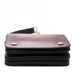 Pre Owned Mulberry Red Lizard Clifton Crossbody Bag