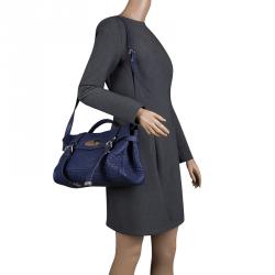 Pre Owned Mulberry Indigo Leather Alexa Shoulder Bag