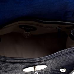 Pre Owned Mulberry Indigo Leather Alexa Shoulder Bag