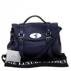 Pre Owned Mulberry Indigo Leather Alexa Shoulder Bag