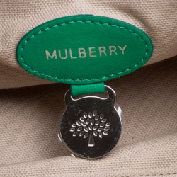Mulberry Green Leather Alexa Satchel 