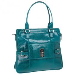 مملوكة مسبقًا Mulberry Turquoise Python Skin Maggie