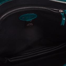 مملوكة مسبقًا Mulberry Turquoise Python Skin Maggie