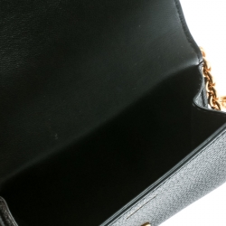 Mulberry Black Leather Chain Purse