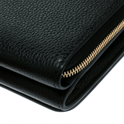 Mulberry Black Leather Chain Purse