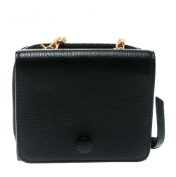 Mulberry Black Leather Chain Purse