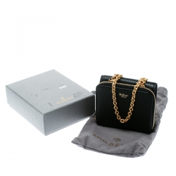 Mulberry Black Leather Chain Purse