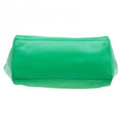 Pre Owned Mulberry Green Nappa Leather Medium Dorset Tote