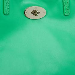 Pre Owned Mulberry Green Nappa Leather Medium Dorset Tote