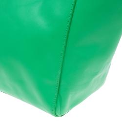 Pre Owned Mulberry Green Nappa Leather Medium Dorset Tote