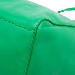 Pre Owned Mulberry Green Nappa Leather Medium Dorset Tote