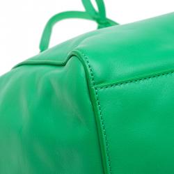 Pre Owned Mulberry Green Nappa Leather Medium Dorset Tote