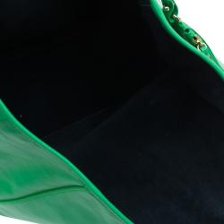 Pre Owned Mulberry Green Nappa Leather Medium Dorset Tote