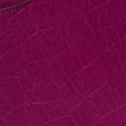 Pre Owned Mulberry Purple Croc Embossed Leather iPad Sleeve Case